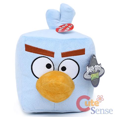 Angry Birds Space Ice Blue Bird Plush Doll 8" Large with SOUND Licensed ...