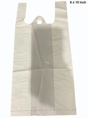 W Cut Kg Plain Biodegradable Plastic Bag Size In Inches X