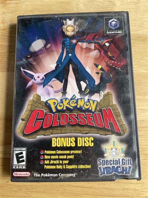 Pokemon Colosseum Bonus Disc Nintendo Gamecube No Jirachi Insert