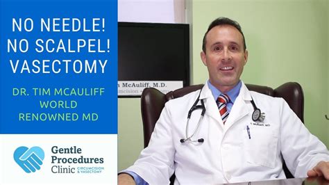 No Scalpel No Needle Vasectomy In Dallas Texas Dr Tim Mcauliff