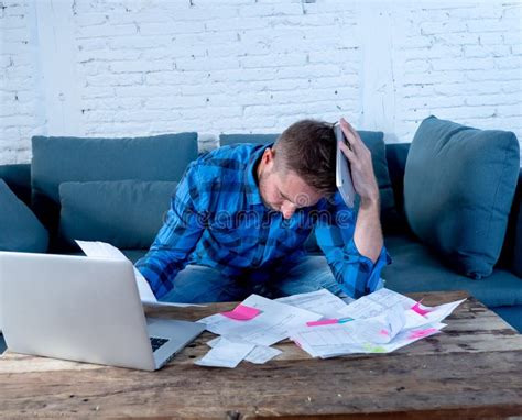 Businessman Overwhelmed And Desperate At Work Angry Yelling At Laptop