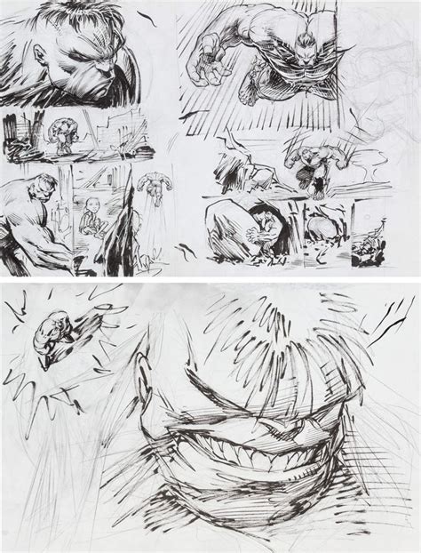 Hulk The End Panels Sketches By Dale Keown Nel 2024