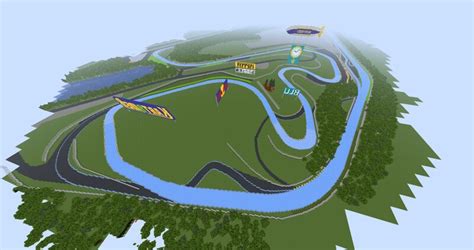 brazilian grand prix ice boat racing track  minecraft map