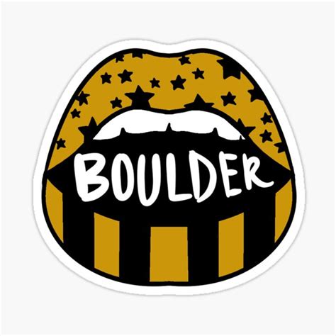 Boulder Lips Sticker For Sale By Smstickersx Redbubble