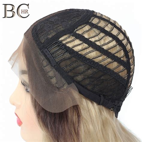 Bchr ombre mørke rødder blonde blonder foran paryk Grandado