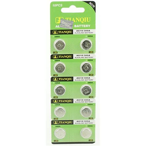 AG10/389A 10PCS ALKALINE BATTERY