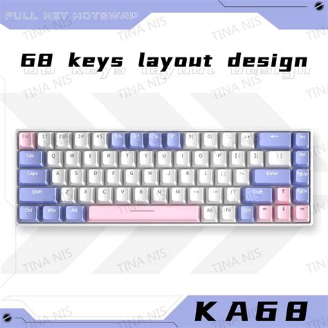 Mechanical Keyboard Keys Hot Swappable Wired Rgb Backlit Gaming Keyboard Computer