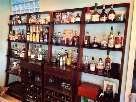Bourbon Shelf Modern Living Room Bonus Room Home Decor