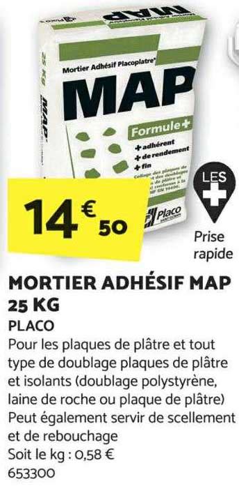 Promo Mortier Adh Sif Map Kg Placo Chez Bricorama Icatalogue Fr