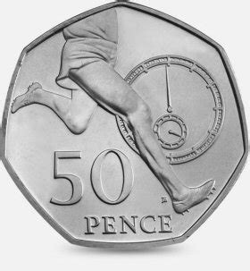 2004 Roger Bannister 50p coin is valued at £1.00