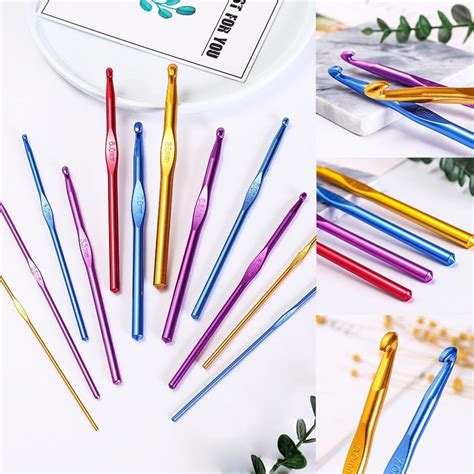 1 шт. швейные аксессуары 2,0-10,0 мм вязальные спицы из оксида алюминия ...