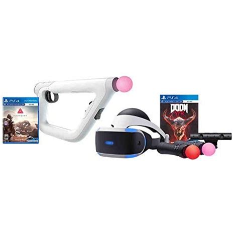 Refurbished PS4 Bundle VR Headset Farpoint Aim Controller Psvr Doom ...