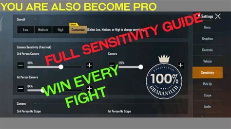 Full Sensitivity Guide With Recoil Control Pubg Mobile YouTube