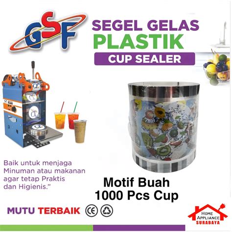 Jual Plastik Lid Penutup Gelas Plastik Seal Cup Sealer Segala Macam