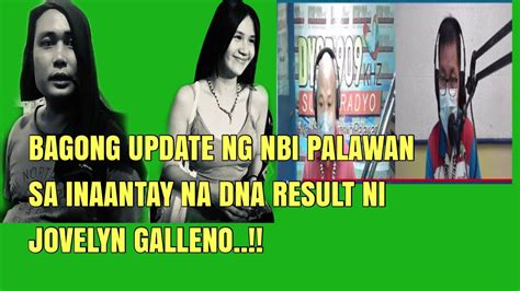 BAGONG UPDATE NG NBI PALAWAN SA ILALABAS NA DNA RESULT NI JOVELYN