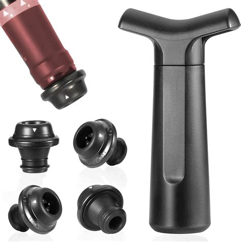 Silicone Preserve Vacuum Bottle Wine Pump Stopper - Wine Stopper and