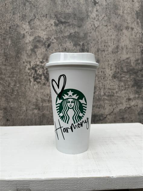Starbucks Reusable Cup Personalised Hot Coffee Cup Etsy UK