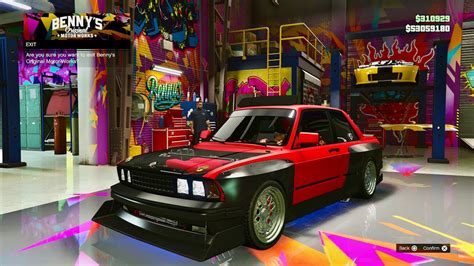 Sentinel Classic Widebody Customization At Bennys New Car GTA Online