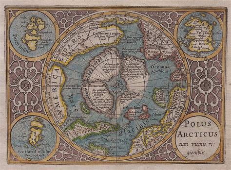 Mercator Hondius Polar Arctic Michael Jennings Antique Maps And