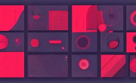 Futuristic Ui Red Tones Black Tones White Tones Stable Diffusion