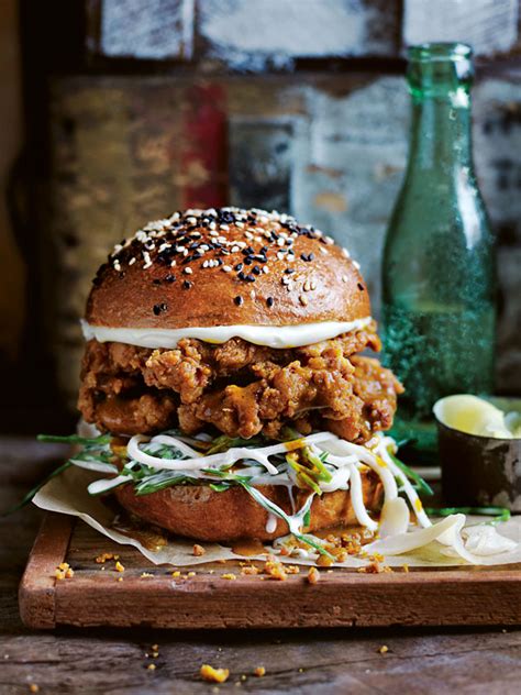 Katsu Curry Fried Chicken Burger Donna Hay