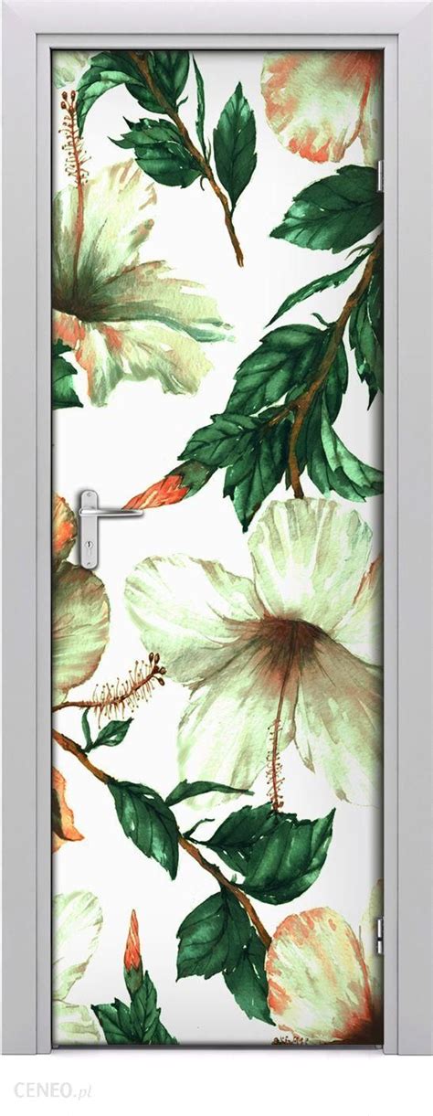 Tulup Fototapeta Samoprzylepna Na Drzwi 75 X 205 Cm Hibiskus