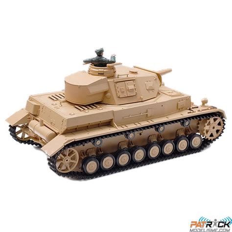 Char d assault RC électriques 1 16 Panzerkampfwagen 3 bruit et fumée