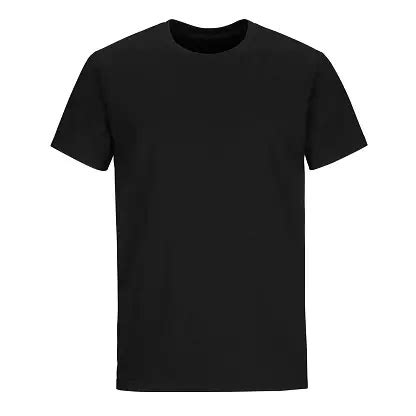 Plain Black T Shirt Front And Back