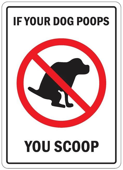 Dog Poo Poop Warning Caution Danger Sign Self Adhesive Sticker Etsy