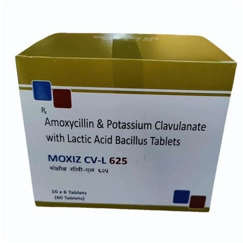 Amoxycillin Potassium Clavulanate Lactic Acid Bacillus Tablets At Rs