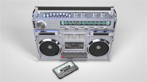 Boombox and Cassette 3D Model $39 - .c4d - Free3D