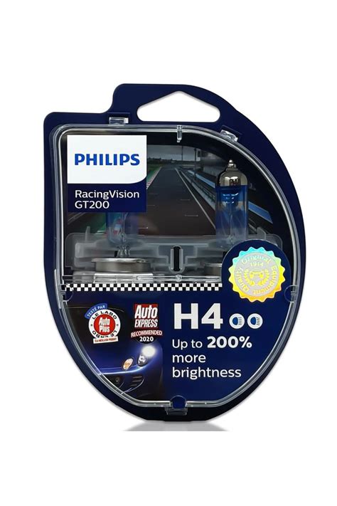 Philips H4 %200 Racing Vision GT200 Ampül Seti 2 Adet - Fiyatı, Yorumları