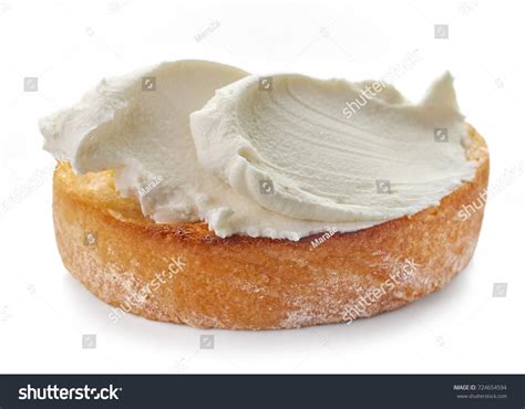 Toasted Bread Cream Cheese Isolated On Stock Photo 724654594 | Shutterstock