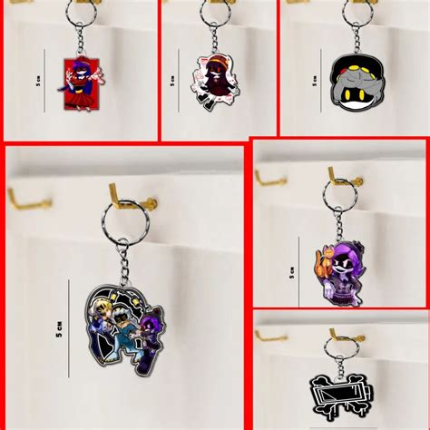 6cm Murder Drones Girltoys Kawaii Cartoon Anime Acrylic Keychain Soft