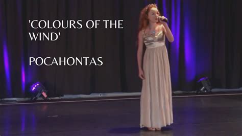 Colours Of The Wind Pocahontas By Charlotte 12 Yrs YouTube Music