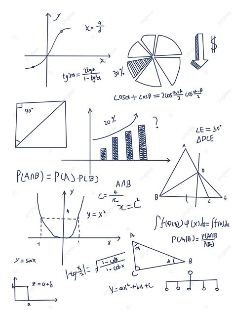 Hand Drawn Mathematical Elements Math Drawing Mathematical Drawing