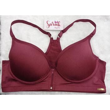 Sutiã Plus Size Zíper Abertura Frontal Alça Reforçada Nadador Bojo Sarah Lingerie Sutiã Plus