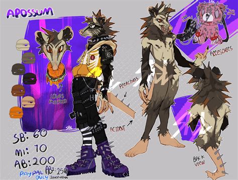 [auction Closed] Apossum By Safeburn0 On Deviantart