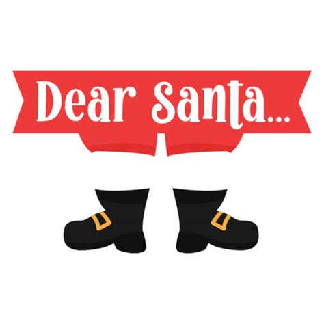 Download Festive Black Boots With Dear Santa Quotes Online Creative