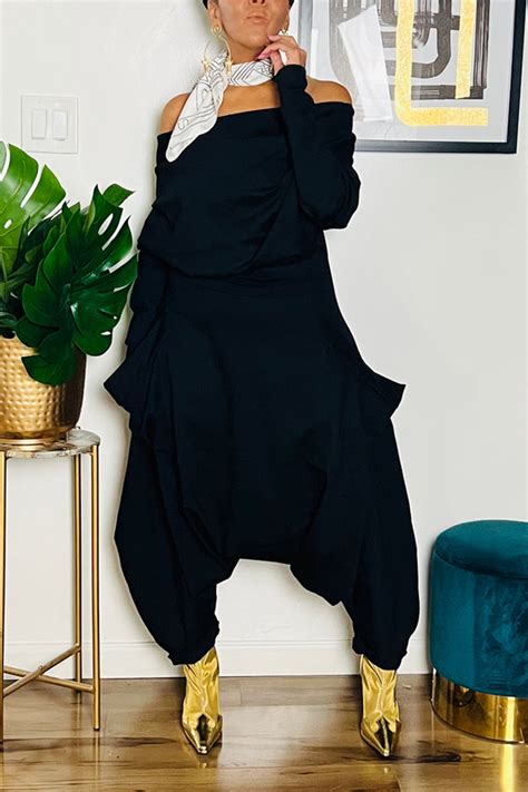 Wholesale Green Sexy Street Solid Pocket Asymmetrical Oblique Collar
