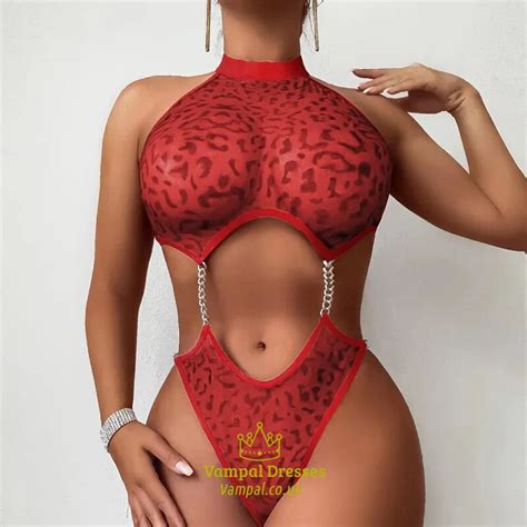 Red Lace Lingerie For Women Vampal Dresses