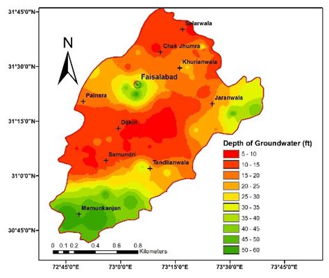 Spatial Distribution Of Groundwater Depth And Drdw Index Download