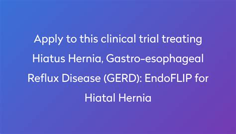 Endoflip For Hiatal Hernia Clinical Trial 2024 Power