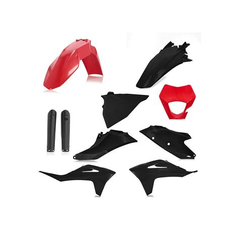 Kit Plastique Complet Acerbis GasGas EC ECF 21 Rouge Noir