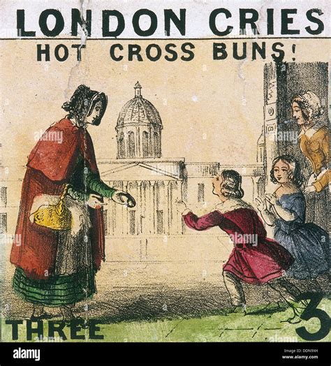 Hot Cross Buns Cries Of London C Artist Th Jones Stock Photo Alamy