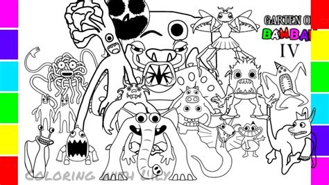 Garten Of Banban Chapter New Coloring Pages Cartoon On On Feat