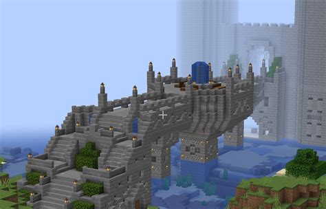 Bridge to my Castle Town Base : r/Minecraft