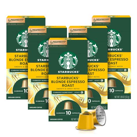 Starbucks By Nespresso Original Line Blonde Roast Espresso Count Espresso Pods For Sale Las
