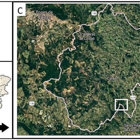 -Map of the study area showing the Ecological Sanctuary of Pedra Branca ...