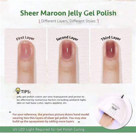 Icy Jelly Gel Nail Polish Set Of Colors Including Red Pink Nude Gel Polish Kit Uv Led Soak Off